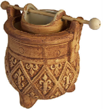"Aged" Rustic Design Caldron Brown 110mm