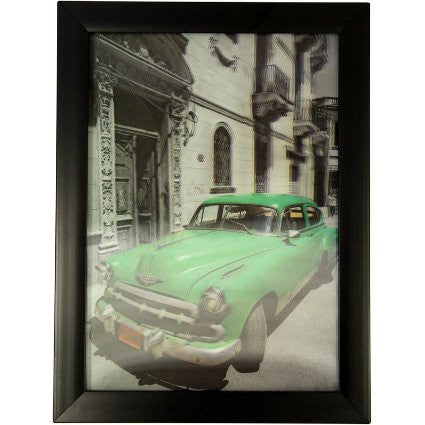 Iconic 3D 25x35cm - Cuban Car Green
