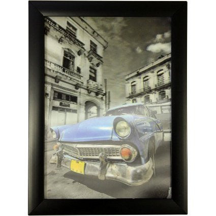 Iconic 3D 25x35cm - Cuban Car Blue