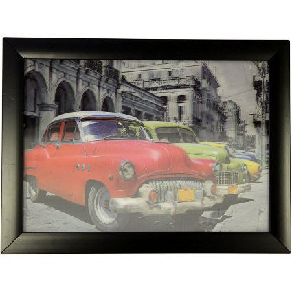 Iconic 3D 25x35cm - Cuban Car Red