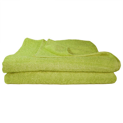 1x Bath Towel Lime Green