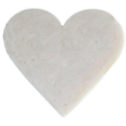 6x Heart Guest Soaps - Coconut