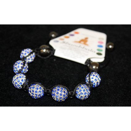 Shambhala 7 Sapphire Beads 14mm