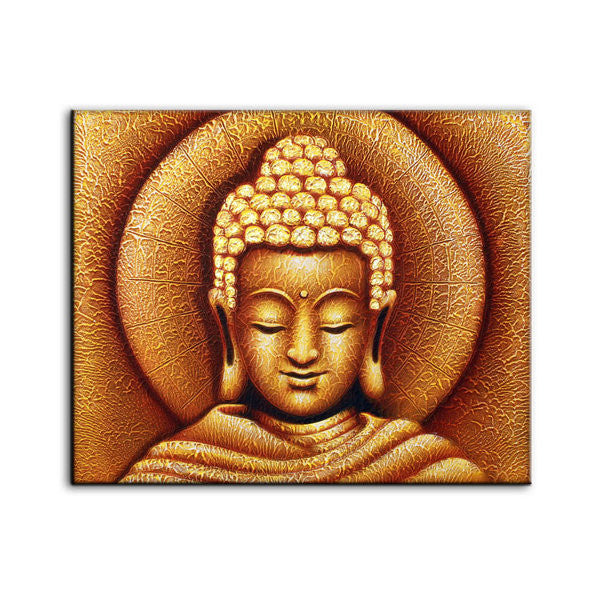 Sun Buddha Golden - Painting LARGE