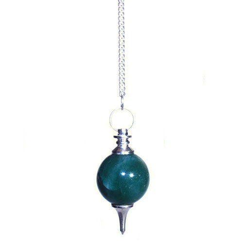 Green Jade Sphere Pendulum