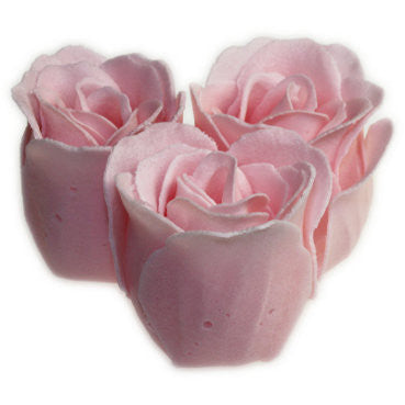 Bath Roses - 3 Roses in Heart Box (Jasmine)