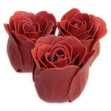 Bath Roses - 3 Roses in Heart Box (Rose)