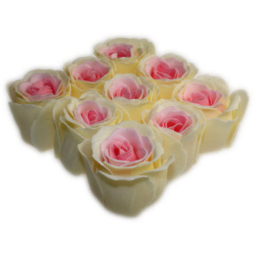 Bath Roses - 9 Roses in Gift Box (Peach)