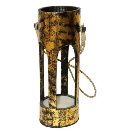 Bamboo Lantern - Gold