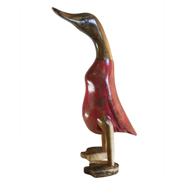 Small Bamboo Root Duck - Red