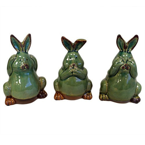 Bunny Money Boxes Set of Three - Teal