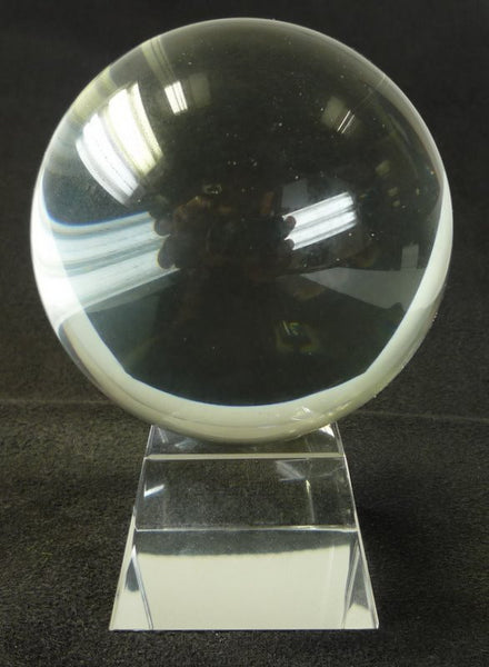80mm Clear Crystal Ball On Stand