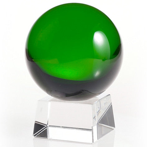 60mm Green Crystal Ball On Stand