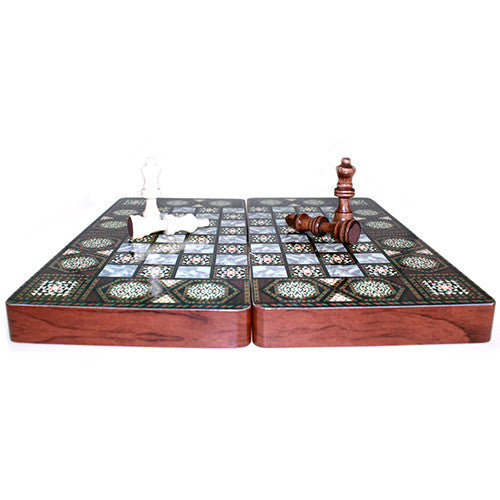 Morrocan Style Chess Set Laqured - 30cm