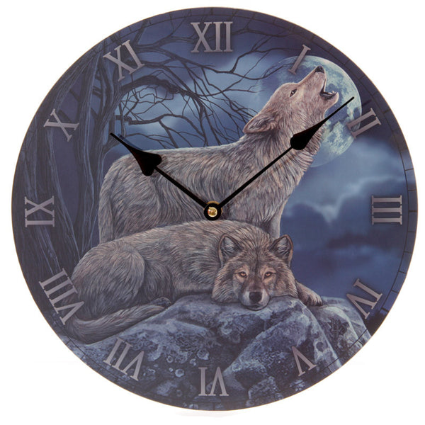Lisa Parker Wolf Picture Clock