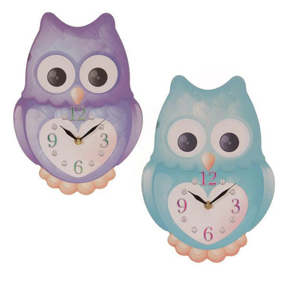 Ted Smith Cute Owl Shaped Picture Clock