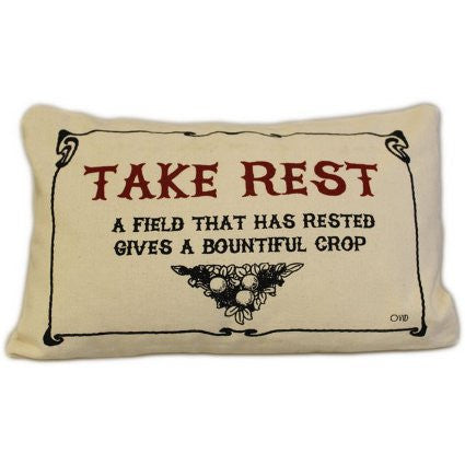 Canvas Cushion Cover - Take Rest