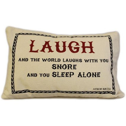 Canvas Cushion Cover - Laugh