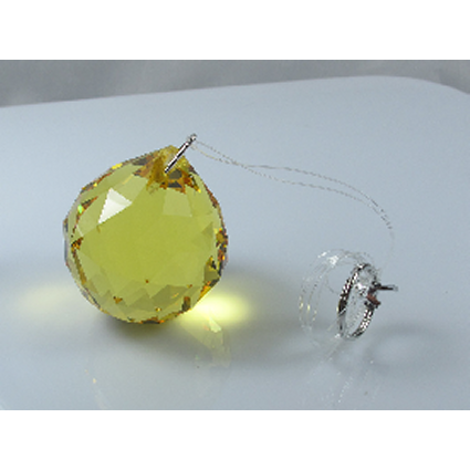 50mm Crystal Sphere - Yellow