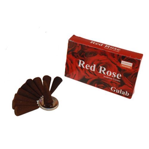 Darshan Premium - Red Rose Incense Cones