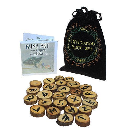 Divination Rune Set - Poplar Wood