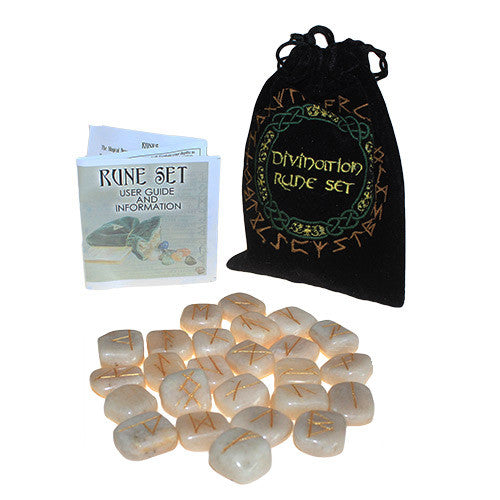 Divination Rune Set - Peach Moonstone