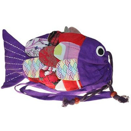 Recycled Handmade Fish Bags - Lilac