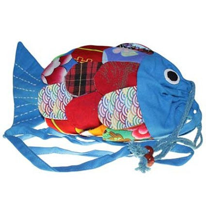 Recycled Handmade Fish Bags - Blue