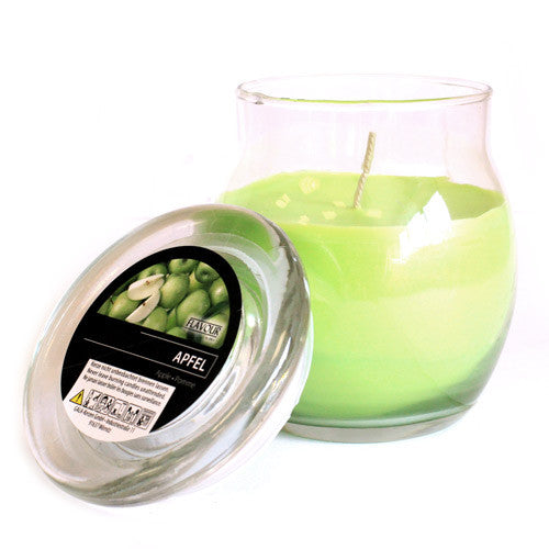 Scented Large Glass Jar Candle - Apple