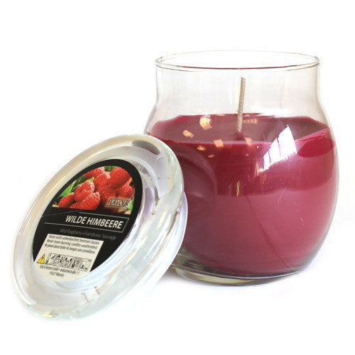 Scented Large Glass Jar Candle - Wild Raspberry