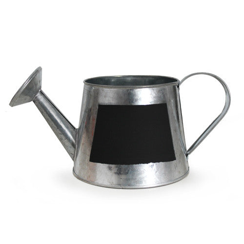 Zinc Sm Watering Can with Chalk Board