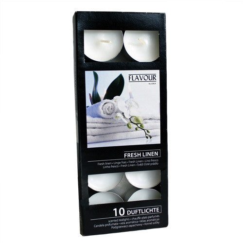 Scented Nightlights - Fresh Linen - 10 Per Pack