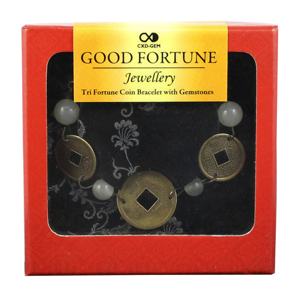 Good Fortune Bracelet - Jade and Coins