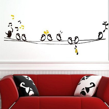 Wall Art - Birds Singing on Wires