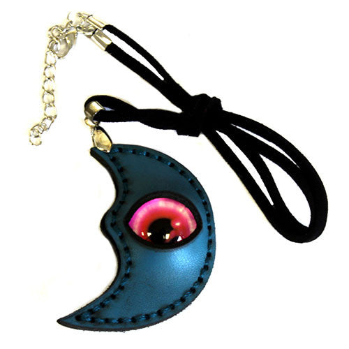Mystical Eyeball Necklace - Mauve Moon- Purple Eye