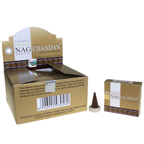 Golden Nag - Chandan Cones 15g pack