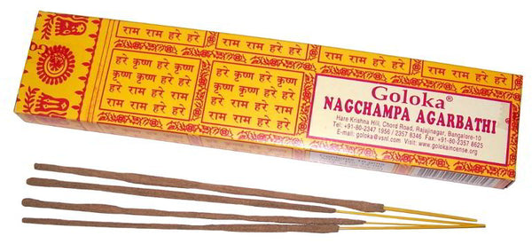 Goloka Nagchampa Incense Sticks - 16g pack