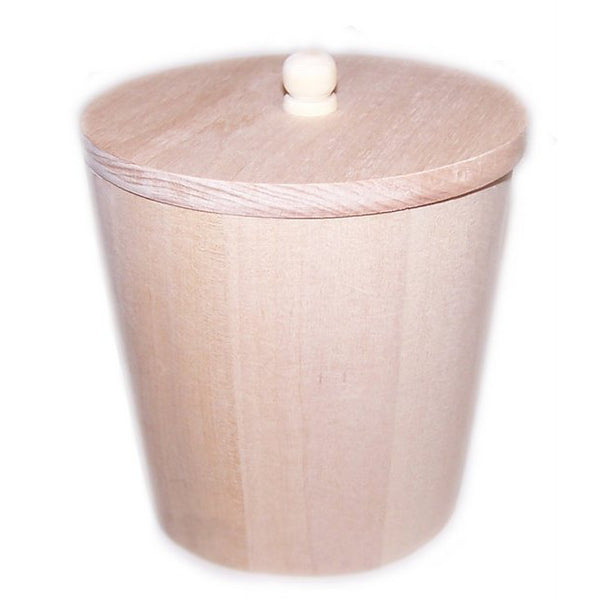 Small Wooden Tub with Lid
