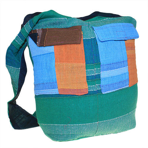 Ethnic Bag - Multi Patch - Green