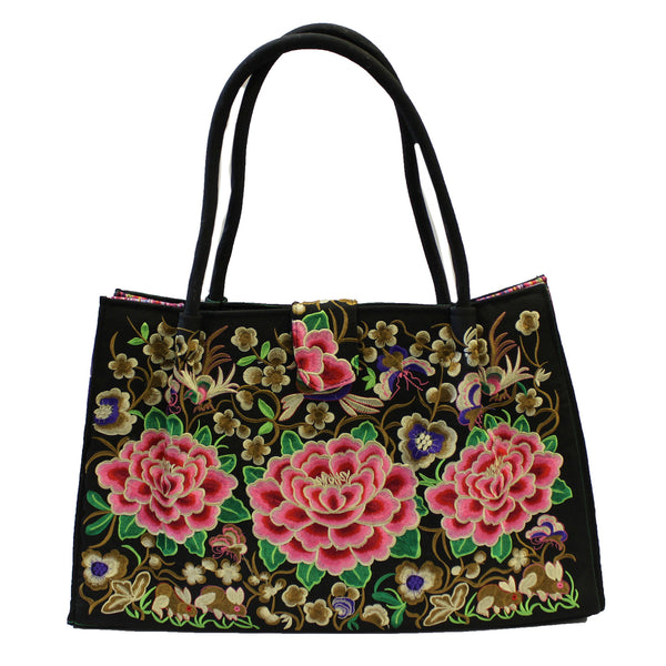 Jolly Big Fashion Bags - Three Lotus Flowers