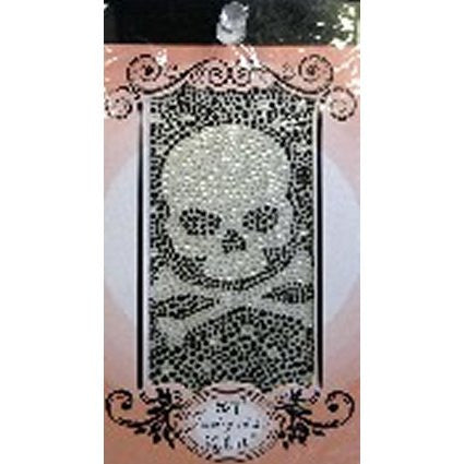 Jewellery Stickers - B&W: Skull & Crossbones