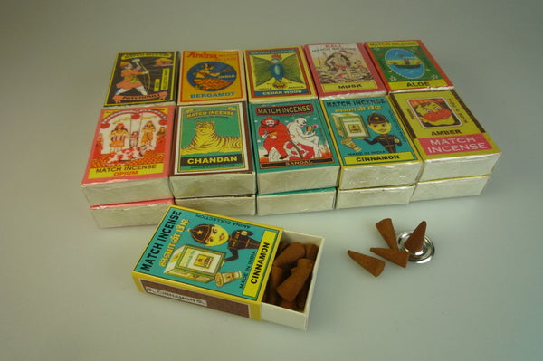 Matchbox Incense Cones Spicy Selection