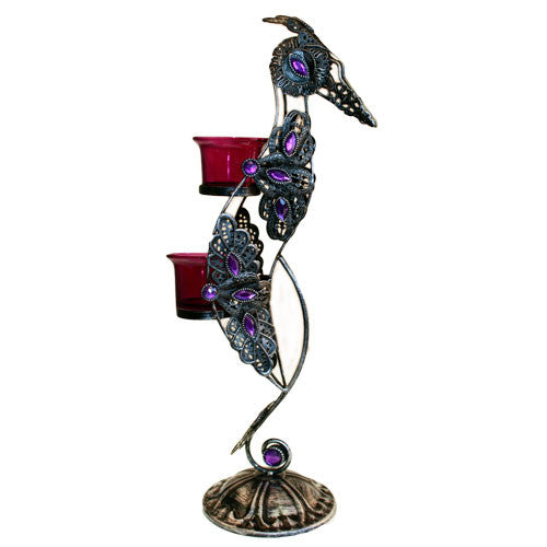 Moorish Bird Twin Candle Holder