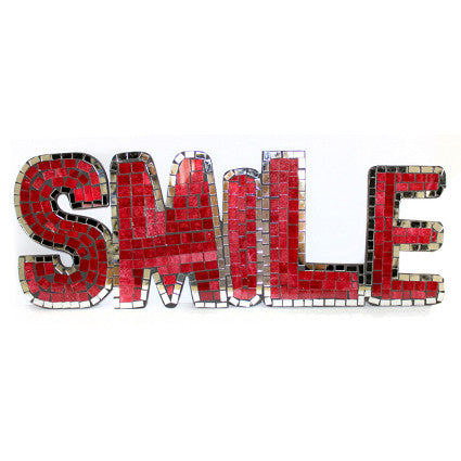 Mosaic Word - Smile (Red)
