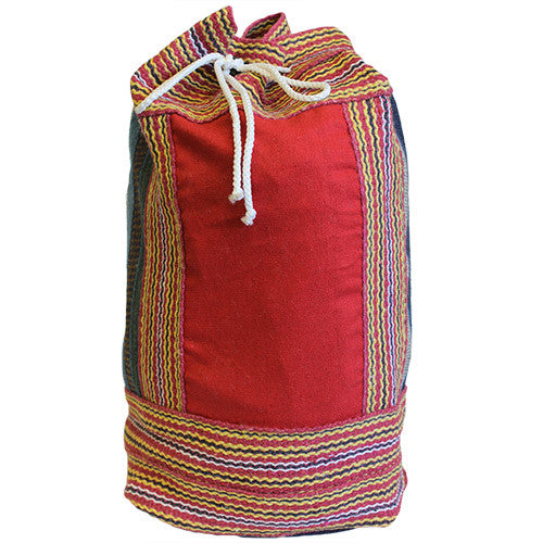 Nepal Duffle Bag - Red Panel