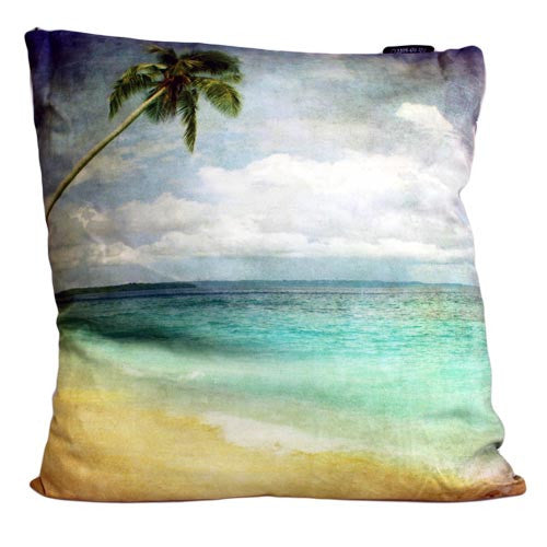 Art Cushion Cover - Tropical Shore - Grunge
