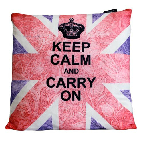Art Cushion Cover - Keep Calm & Carry On