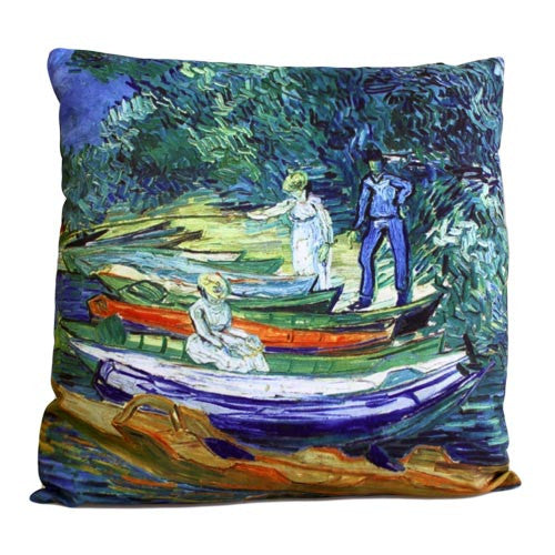 Art Cushion Cover - Rowing Boats - Van Gogh