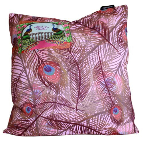 Art Cushion Cover - Lilac Peacock