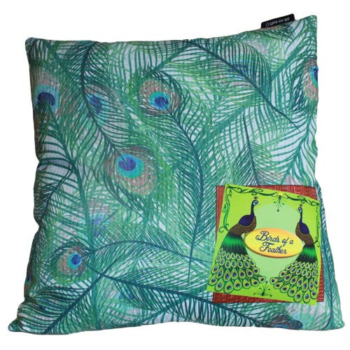 Art Cushion Cover - Moss Peacock